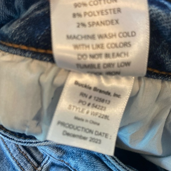 Willow & Root Wide Leg Distressed Jeans Size 28 - Picture 7 of 7